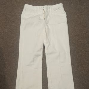 Good American wide leg white jeans